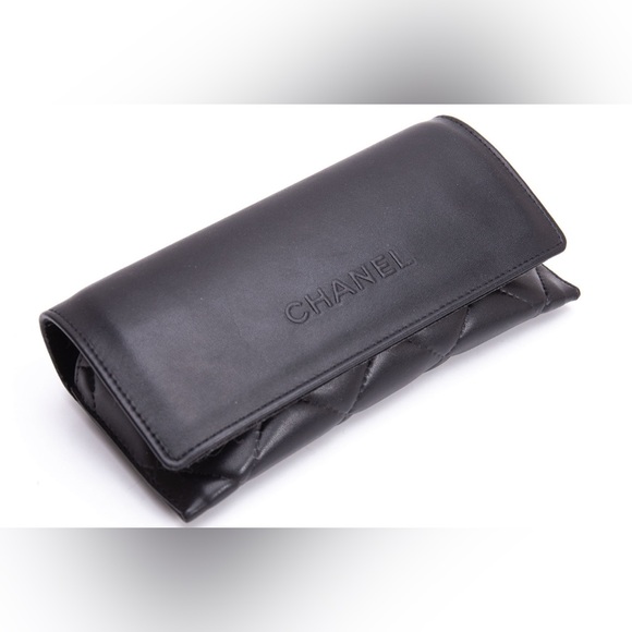 Chanel sunglass case calf skin leather